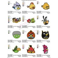 12 Angry Birds Embroidery Designs Collections 05